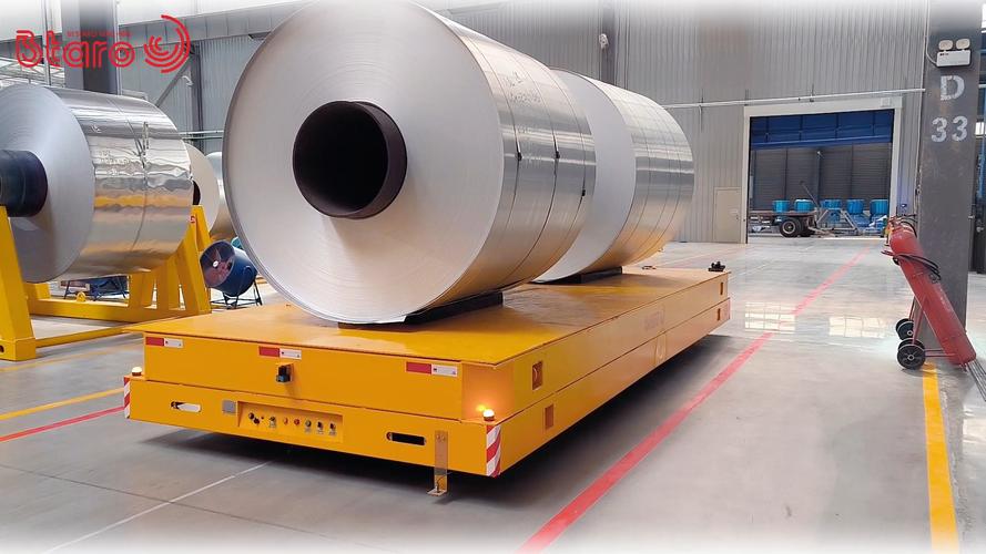 无轨电动平车在工厂钢卷料运输与仓储服务中的应用与优势